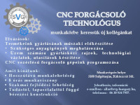 CNC forgácsoló technikus pozíció